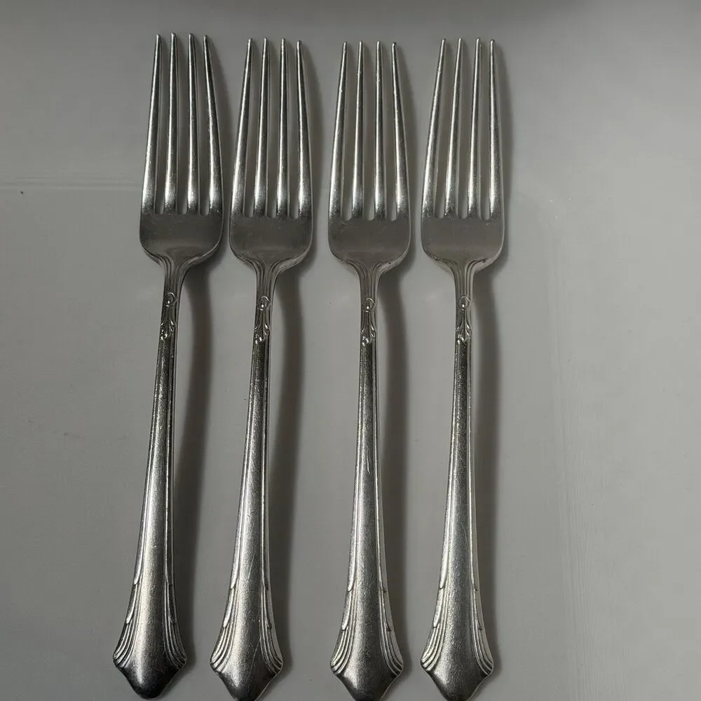 16pc Gorham Lady Caroline Flatware Set Silverplate 1933 Forks Spoons Knives
